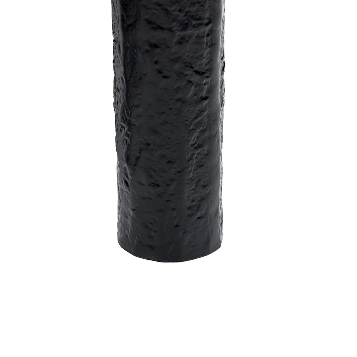 BEISTELLTISCH Aluminium weiß/schwarz rund 33 cm Kikiwa - Schwarz/Weiß, Metall (33/33/51cm) - Beliani