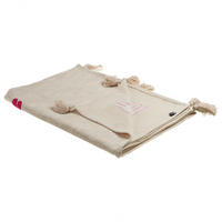 DECKE Beige Nandyal 130/180 cm - Beige, Naturmaterialien/Textil (130/180cm) - Beliani