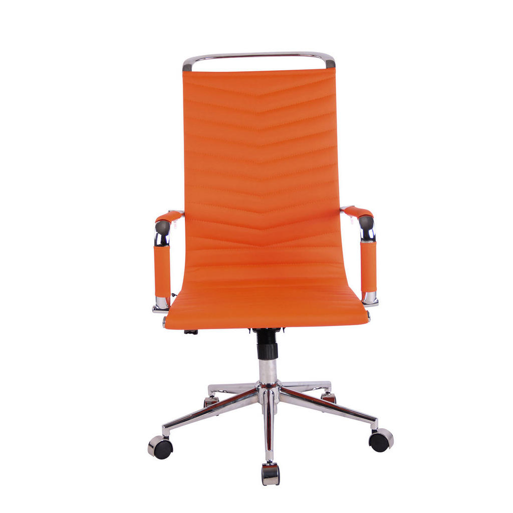 Thumbnail - TPFLiving Bürostuhl, Orange, Textil, 57x120x65 cm, Arbeitszimmer, Bürostühle, Drehstühle