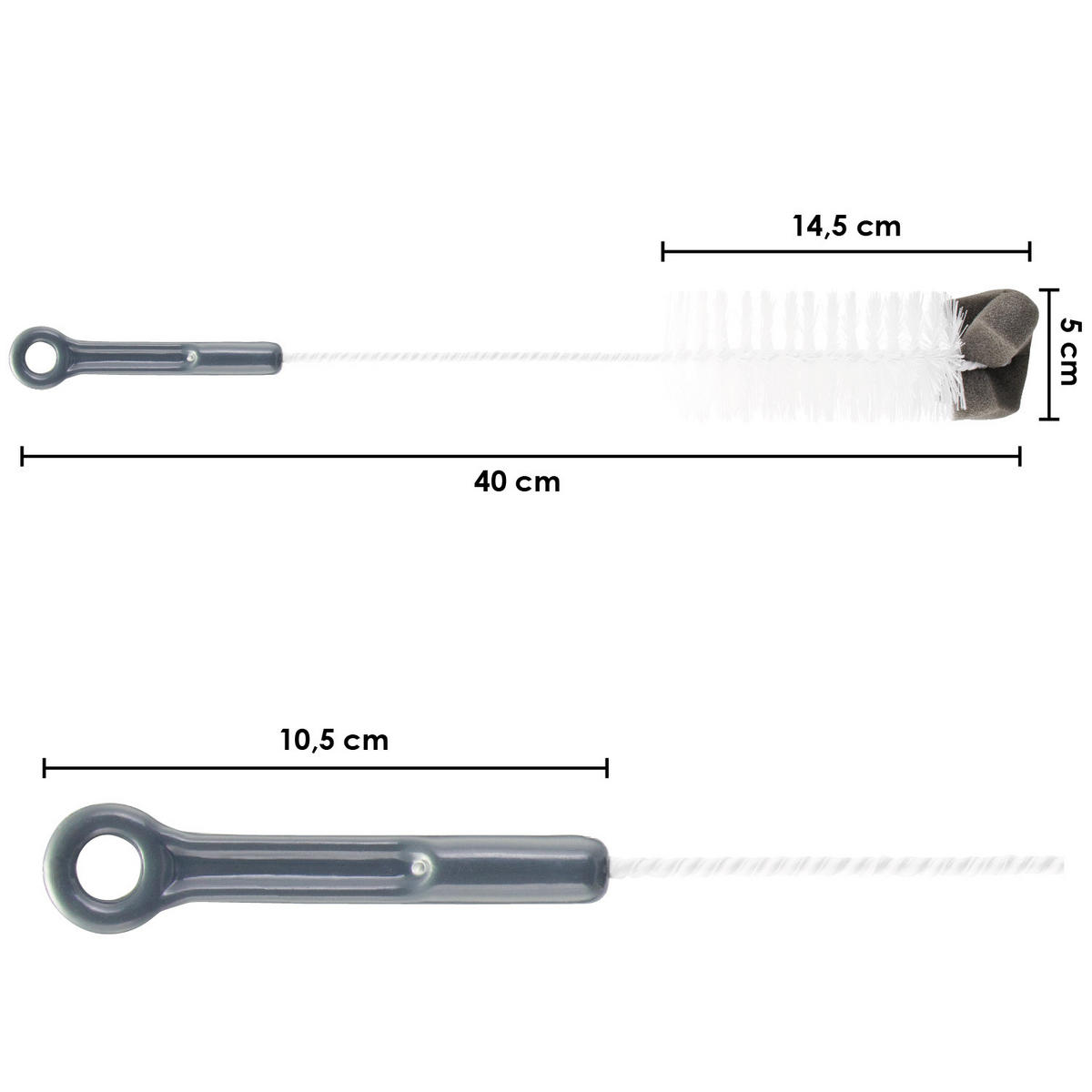 REINIGUNGSBÜRSTE, weiß - Weiß, Kunststoff (5/40/5cm) - bremermann