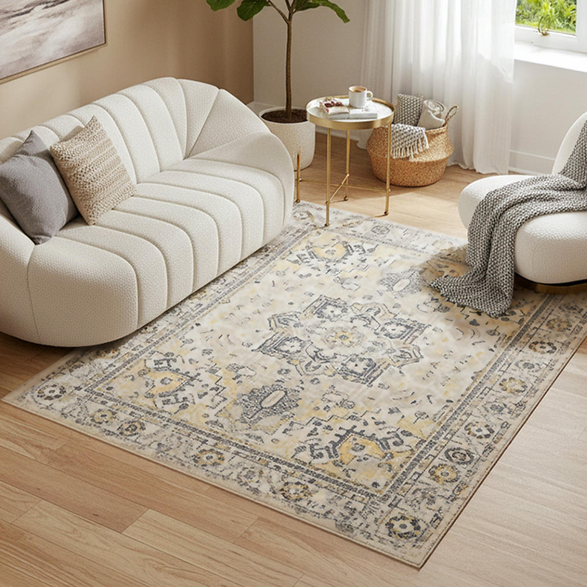 TEPPICH ASH Beige 200/300 cm - Beige, Textil (200/300cm) - Tapiso