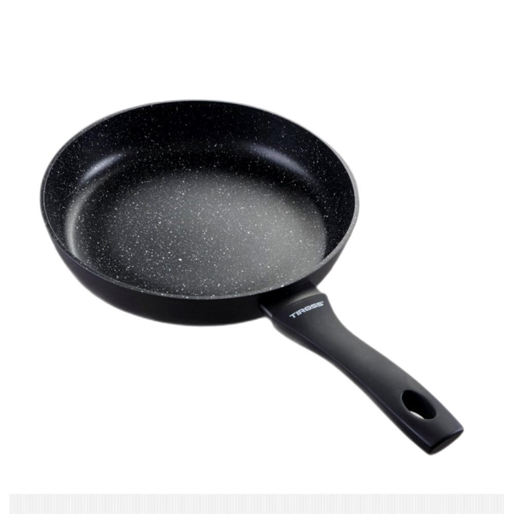 PFANNE Schwarz 45/28/6 cm TS2404 - Schwarz, Metall (28cm) - Tiross 