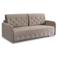 SOFA VIVO Ausklappbar Schlaffunktion Zweisitzer Beige - Beige, Holz/Textil (204/91/96cm) - makarowski meble