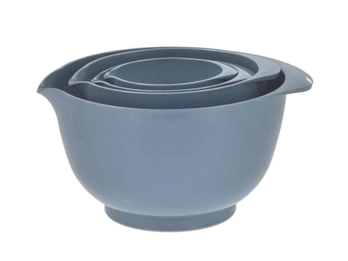 RÜHRSCHÜSSEL-SET Margrethe New grau blau (4tlg) - Blaugrau, Kunststoff (21/15cm) - Rosti