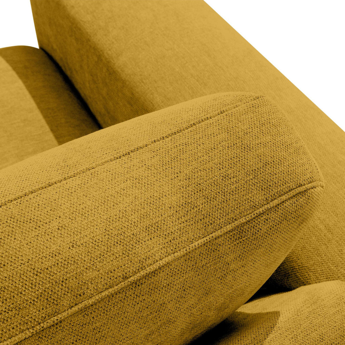 5-SITZER ECKSOFA ZUCCO Chenille links, Gelb - Gelb, Textil (430/84/105cm) - KONSIMO®