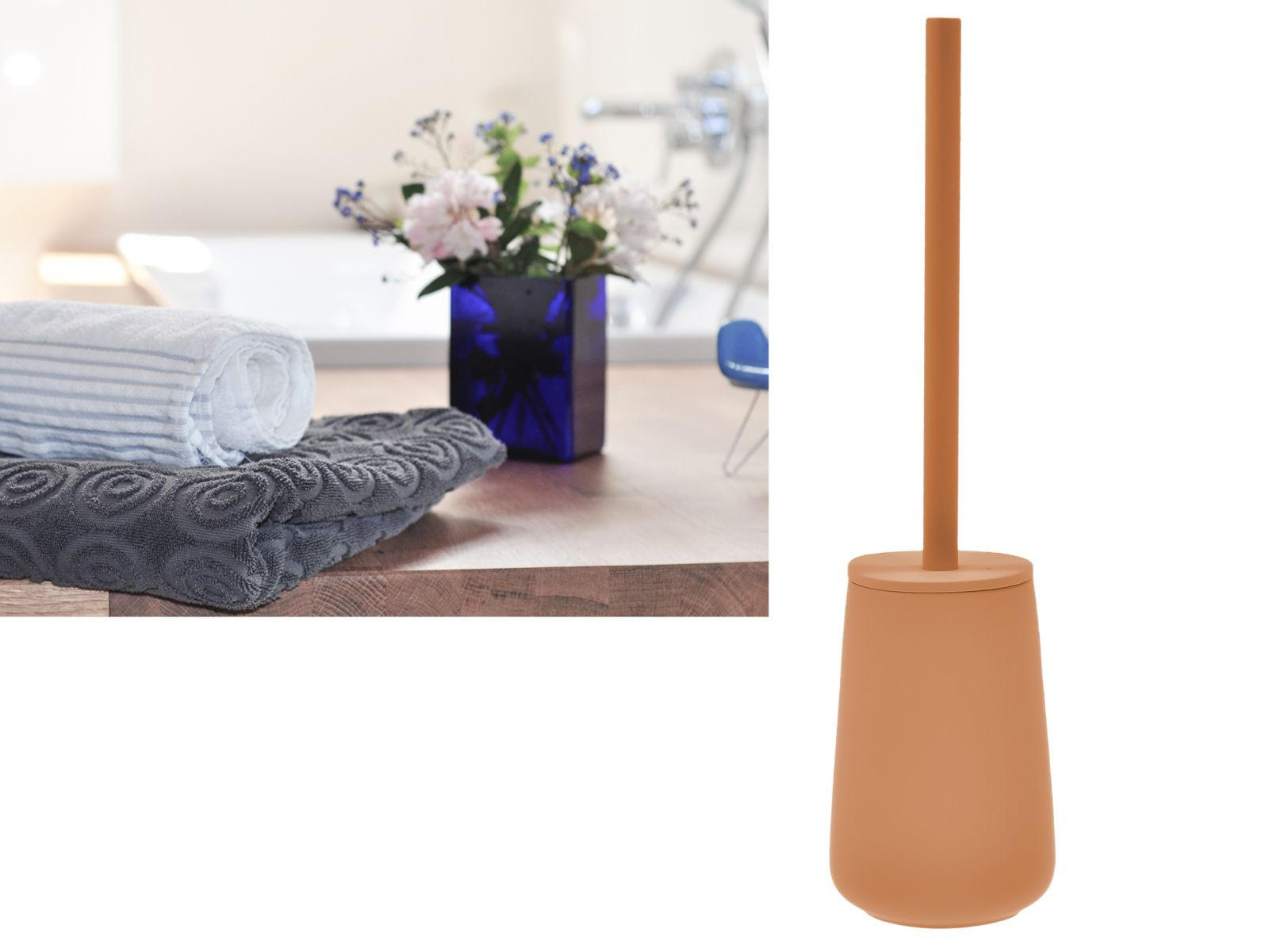TOILETTENBÜRSTE Nova One mandarine (orange) - Orange, Keramik (10/37/10cm) - Zone Denmark