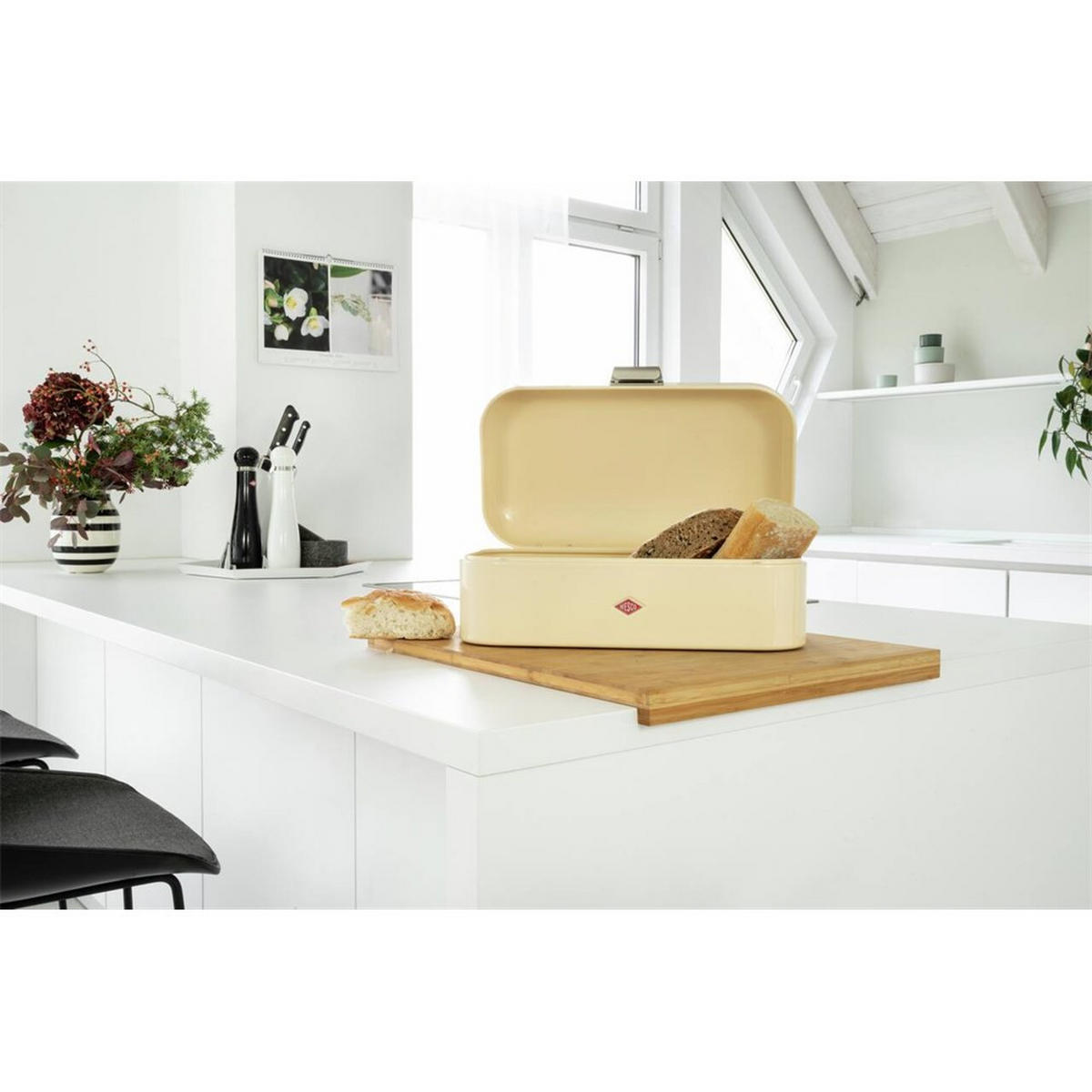 FRÜHSTÜCKSBOX Grandy Mandel - Beige, Metall (42/17/22cm) - Wesco