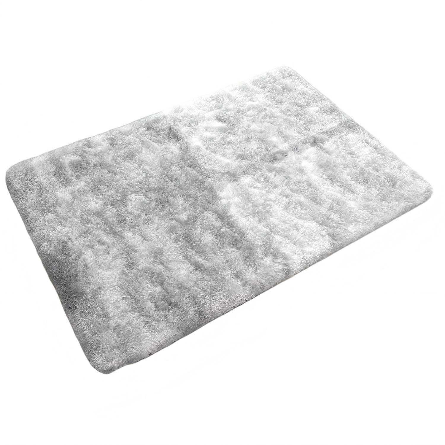 TEPPICH Hom022 Weiß 120 x 160 cm - Eiche Bianco, Fell (120/160cm) - Homaxy