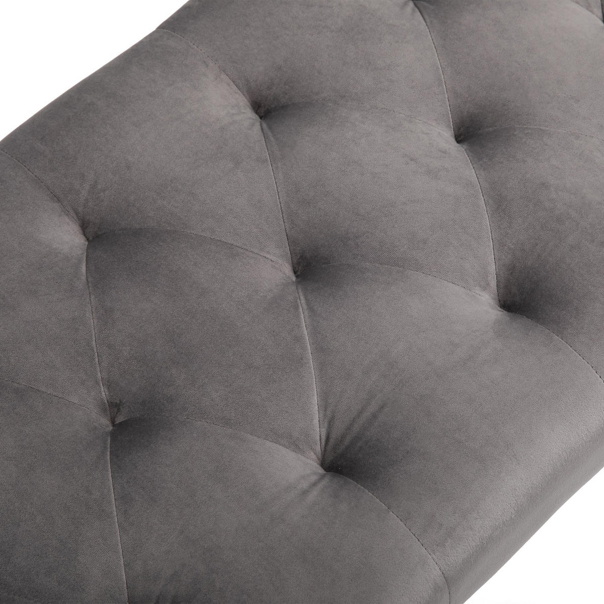 SITZBANK Teruel Norte Grau 116/44.5/49 cm - Grau, Textil/Metall (116/49/44.5cm) - Jamb
