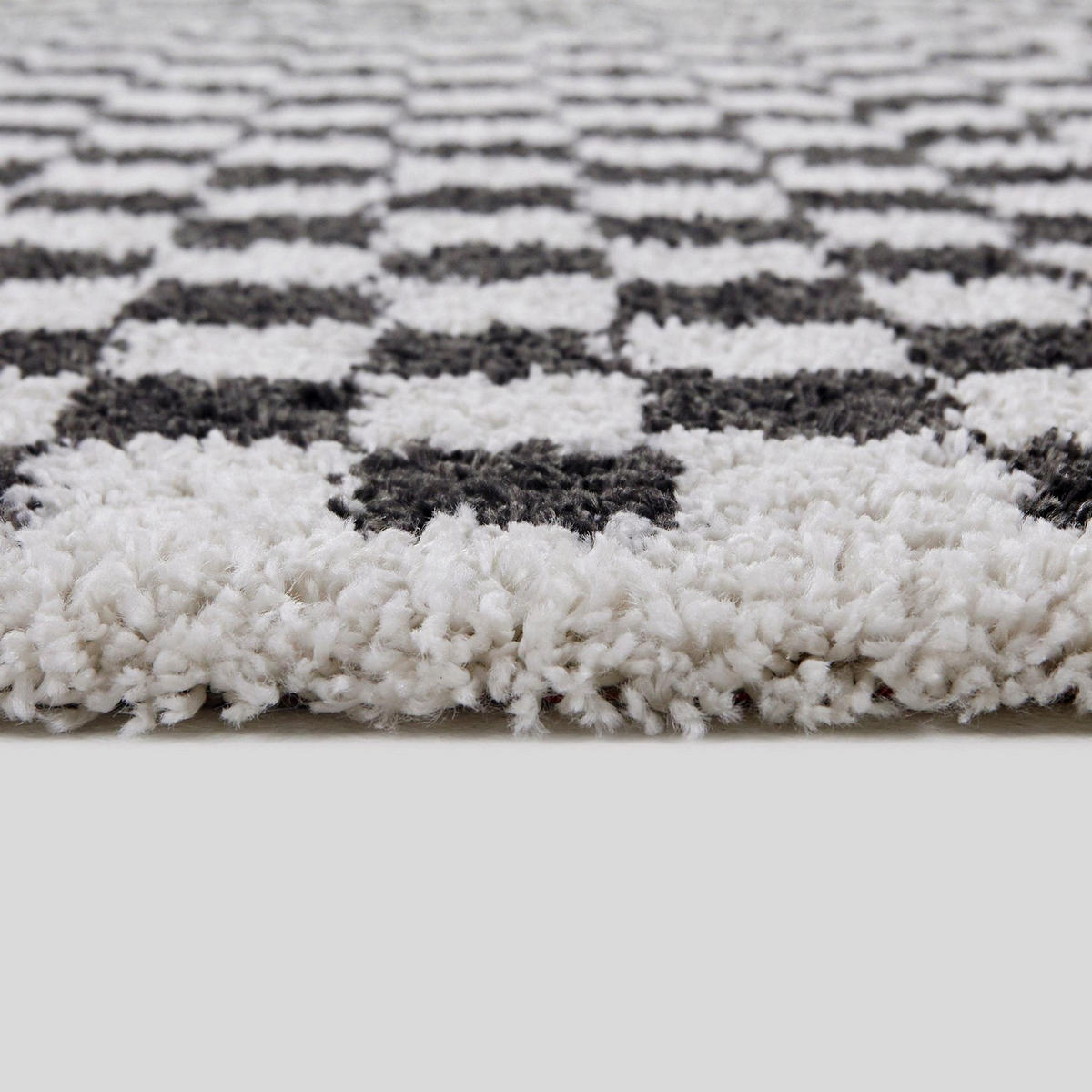 TEPPICH weich komfortabel schwarz schwarz - Schwarz, Textil (120/170cm) - AFK Living