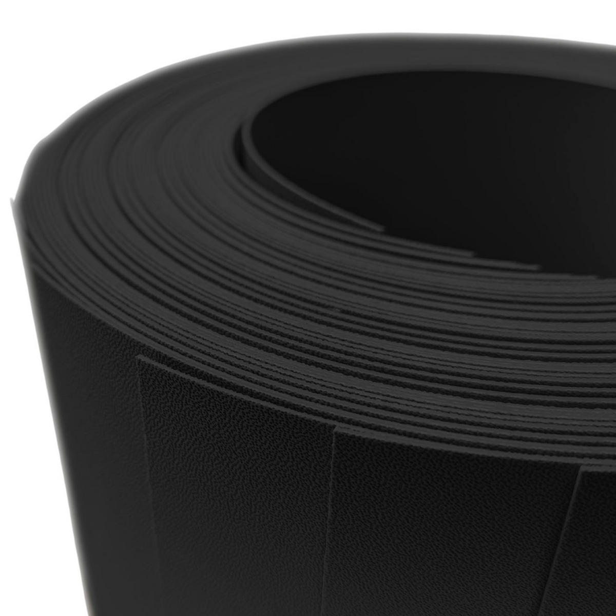 SICHTSCHUTZSTREIFEN PP Sichtschutzstreifen Doppelstabzaun Schwarz,10x 2,55m - Schwarz, Kunststoff (2550/19cm) - ZAUN|ZU