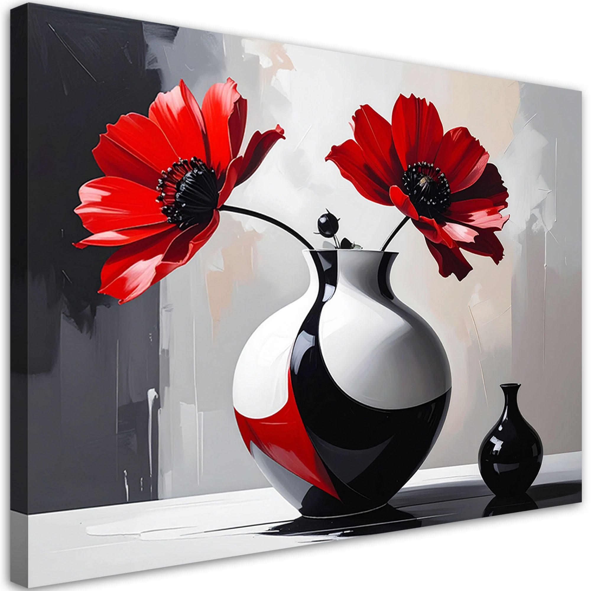 Feeby Leinwandbild, Rot 120x80 cm