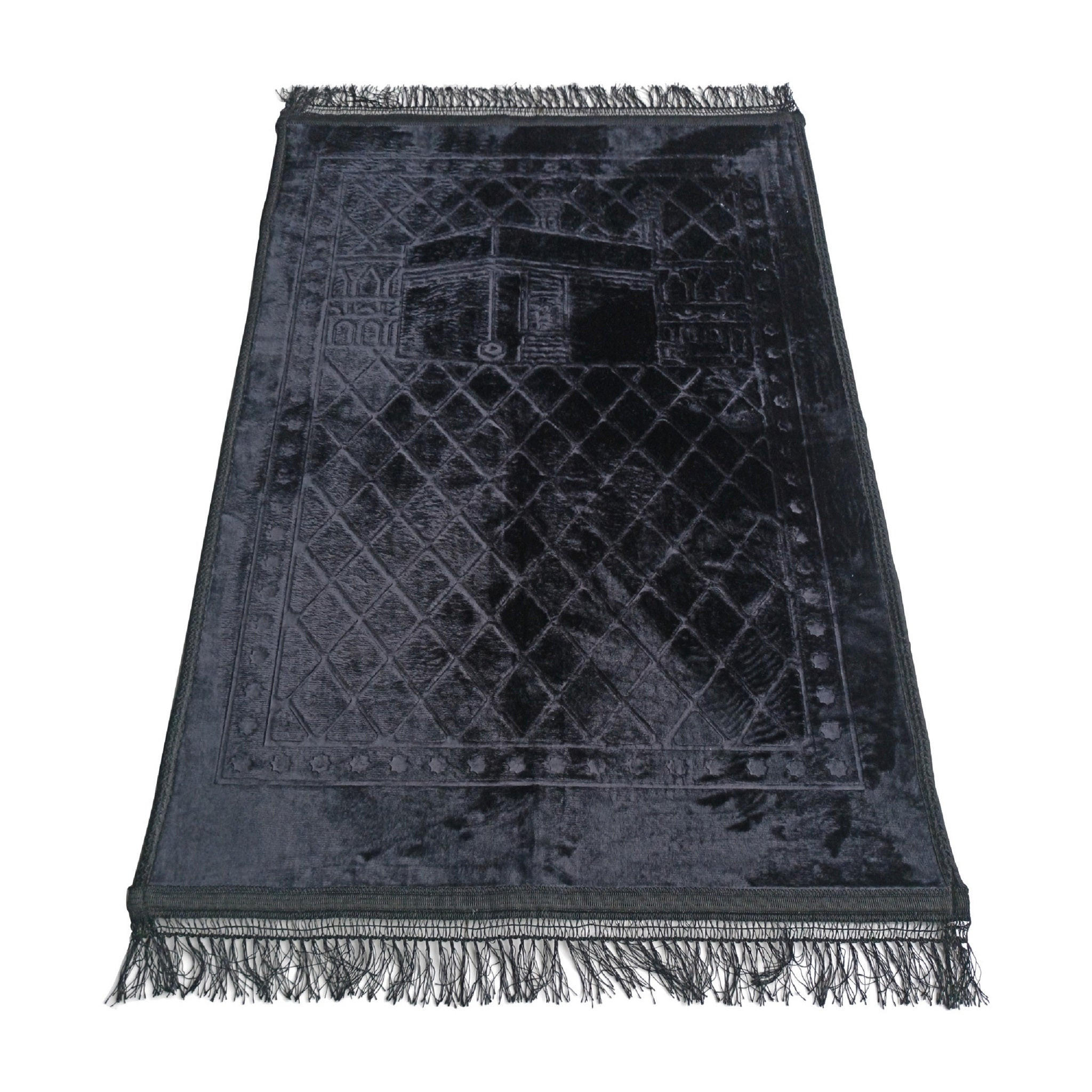 ORIENTTEPPICH Gebetsteppich Islam Seccade (Schwarz) - Schwarz, Textil (80/120cm) - Gowoll