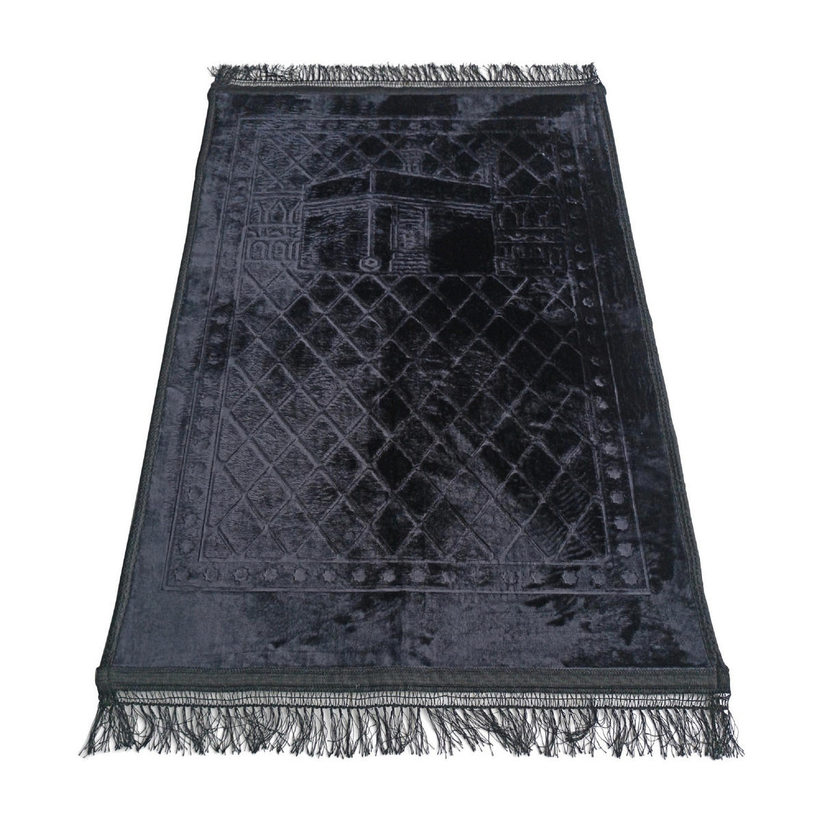 ORIENTTEPPICH Gebetsteppich Islam Seccade (Schwarz) - Schwarz, Textil (80/120cm) - Gowoll