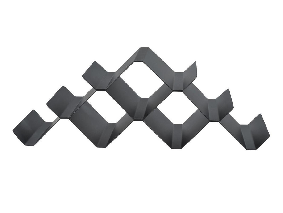 WEINREGAL Rocks schwarz für 9 Flaschen - Schwarz, Metall (51/20/18cm) - Zone Denmark