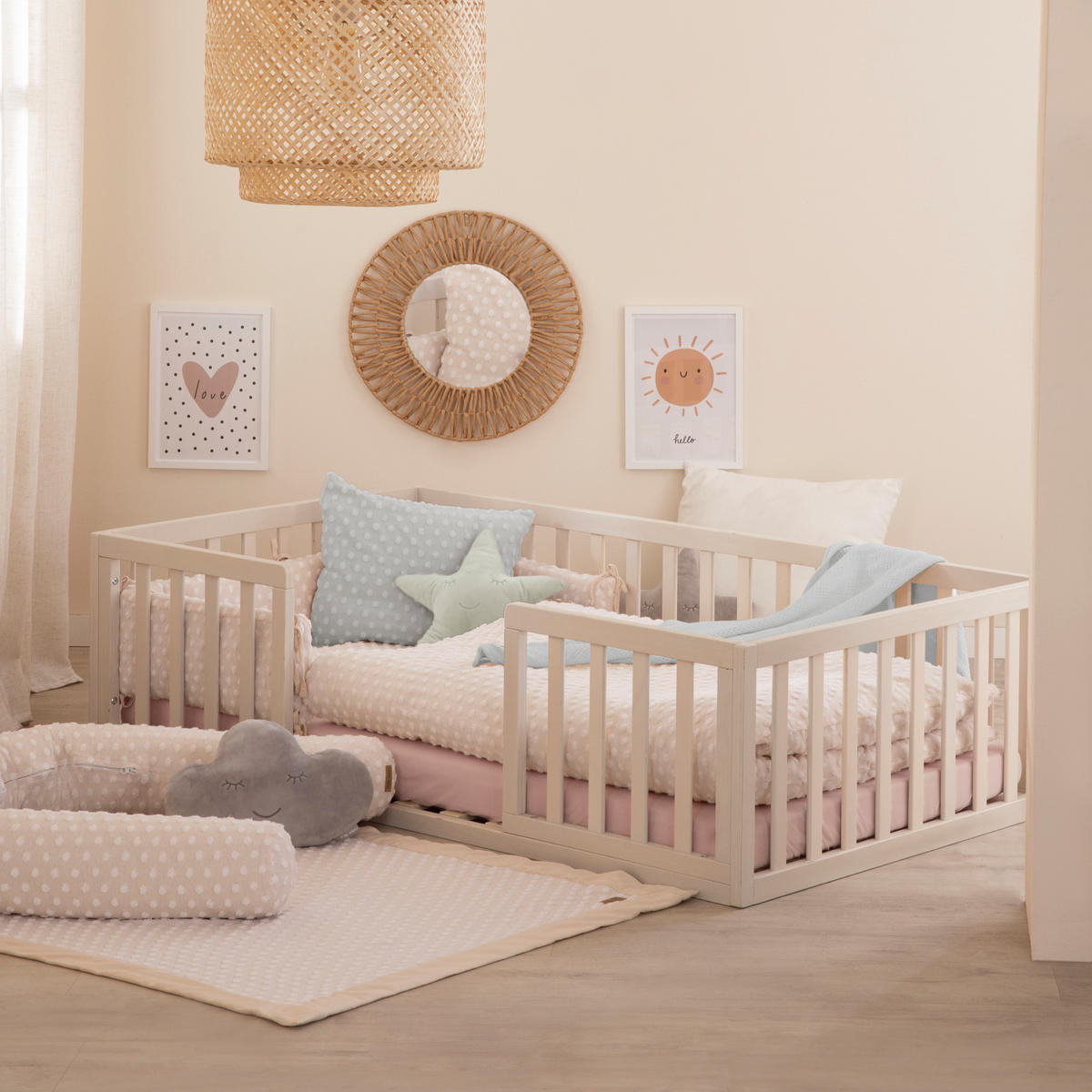 BABYBETTWÄSCHE Frosty Almond 100x135 cm - Beige - Beige, Textil (80/80cm) - Roba