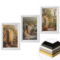 WANDBILDER 3er-Set - 40x60 cm Weißer Rahmen - Zitrustöpfe für sonnige Terrassen - Weiß, Kunststoff (40/60cm) - ArtPrintCave