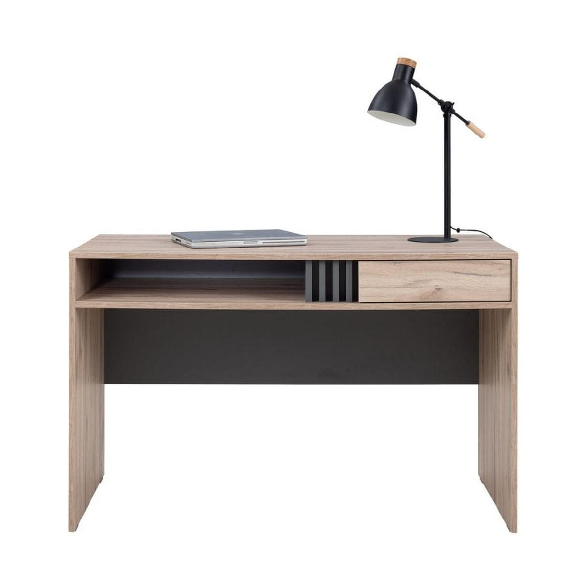 SCHREIBTISCH – 55 x 120 cm – ALLMO System – Sonoma Eiche - Sonoma Eiche, Holzwerkstoff (55/120/76cm) - hi-markt