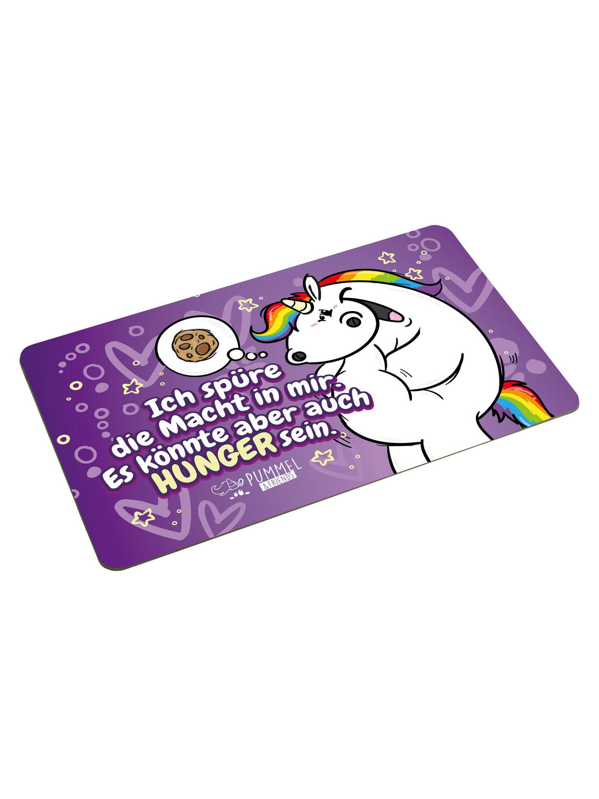 BRETTCHEN Pummeleinhorn Könnte auch Hunger sein Mehrfarbig 14,5 x 23,5 cm - Multicolor, Kunststoff (14.5/23.5cm) - United Labels