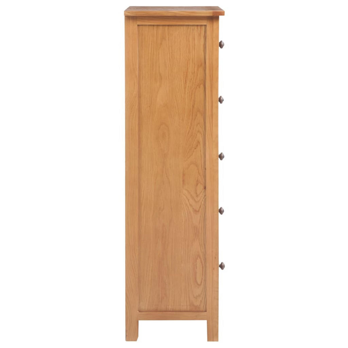 HOHE Kommode Mit Schubladen 45/32/110 Cm Massivholz Eiche - Braun, Holz (32/110/45cm) - vidaXL