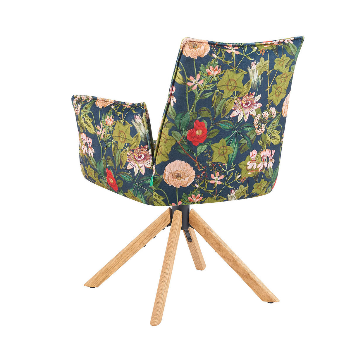 ARMLEHNSTUHL Mika-Paul - Honigeiche/Multicolor, Eichenholz/Holz (60/88/63cm) - DUBI Möbel