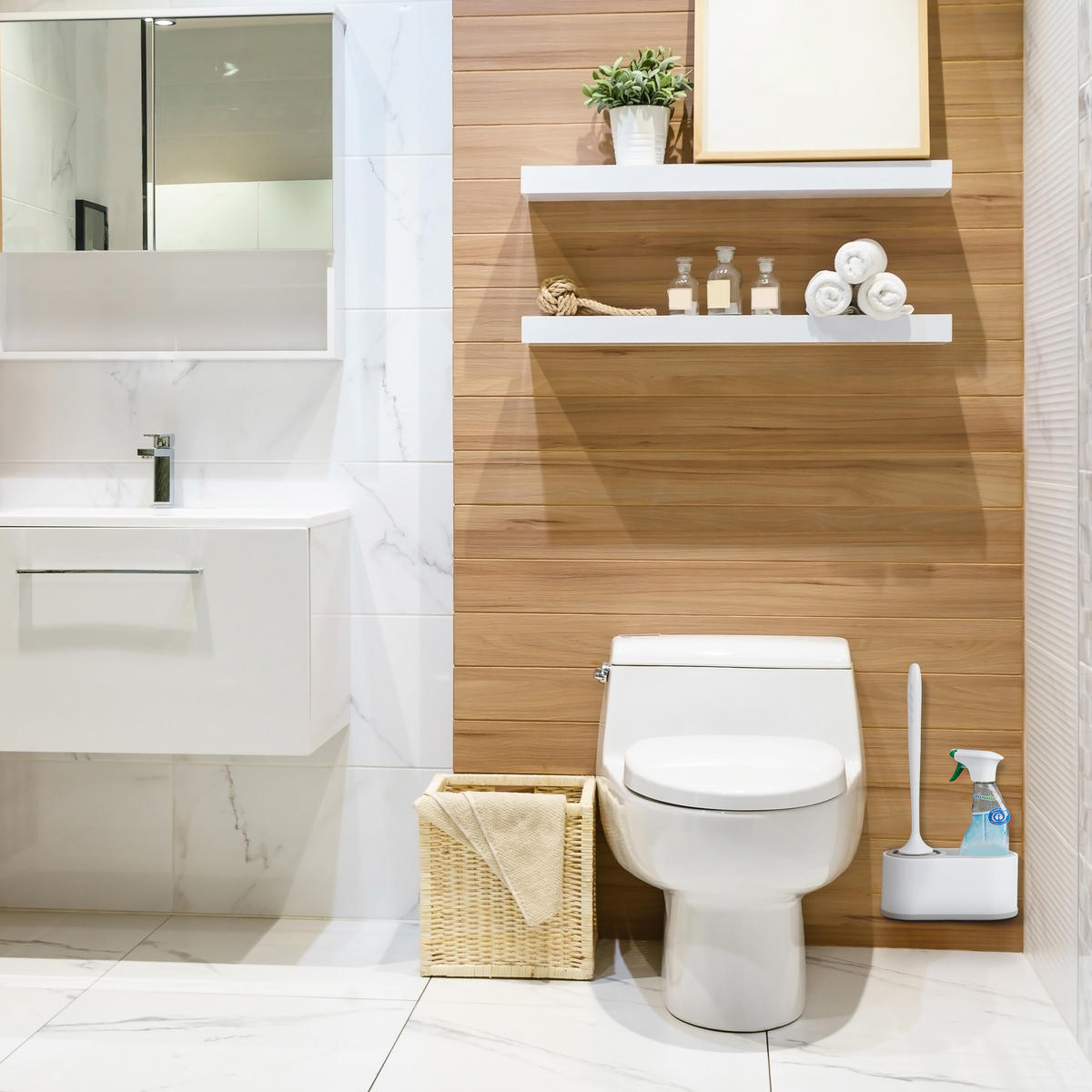 TOILETTENBÜRSTE - Multicolor, Kunststoff (21.5/40/11.5cm) - Relaxdays