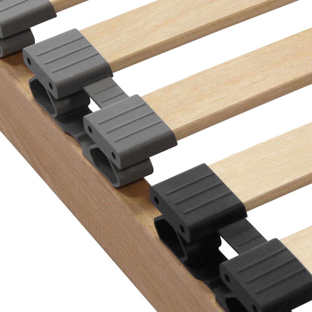 LATTENROST 120x200 cm, Kopfteil verstellbar, Buche Lattenrahmen - Buchefarben/Braun, Holz (120/200cm) - Sleepneo
