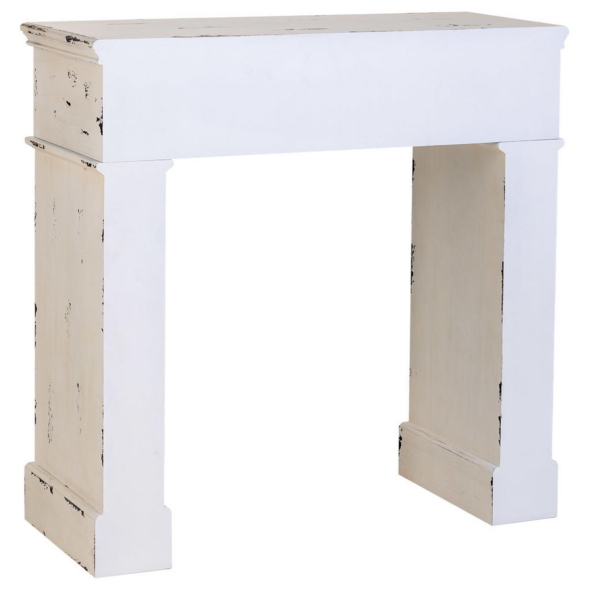 KAMINEINFASSUNG aus Holz 100x40x100 cm - Weiß, Holz (100/100/40cm) - Wanderlust