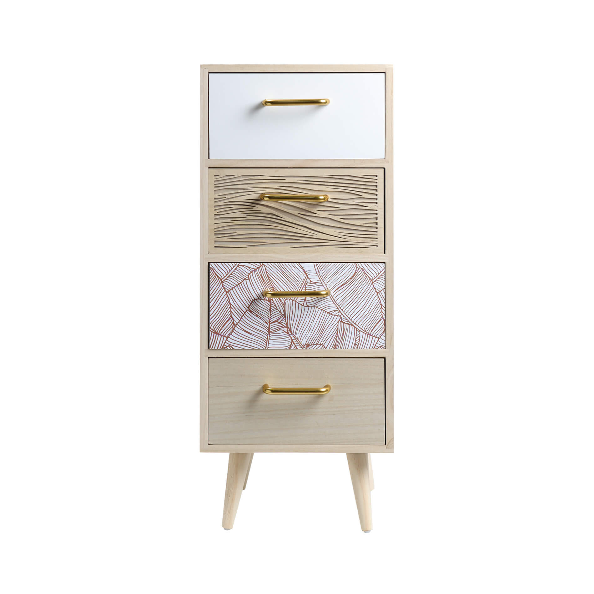 Mobili Rebecca Kommode Braun 29x72x30 cm