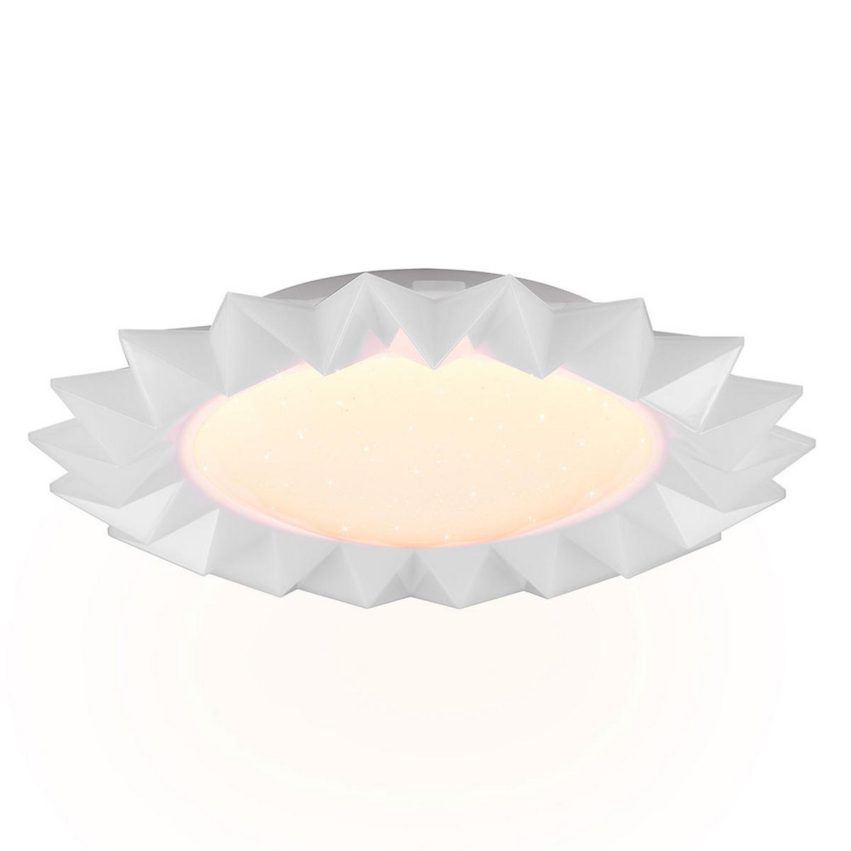 LED DECKENLEUCHTE Kunststoff Weiß SUNFLOWER - Weiß, Kunststoff (41/41/8cm)