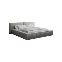 POLSTERBETT - Bett 08 - 160x200 - Grau (Riviera 91) - Grau, Holzwerkstoff (160/200cm) - Möblo