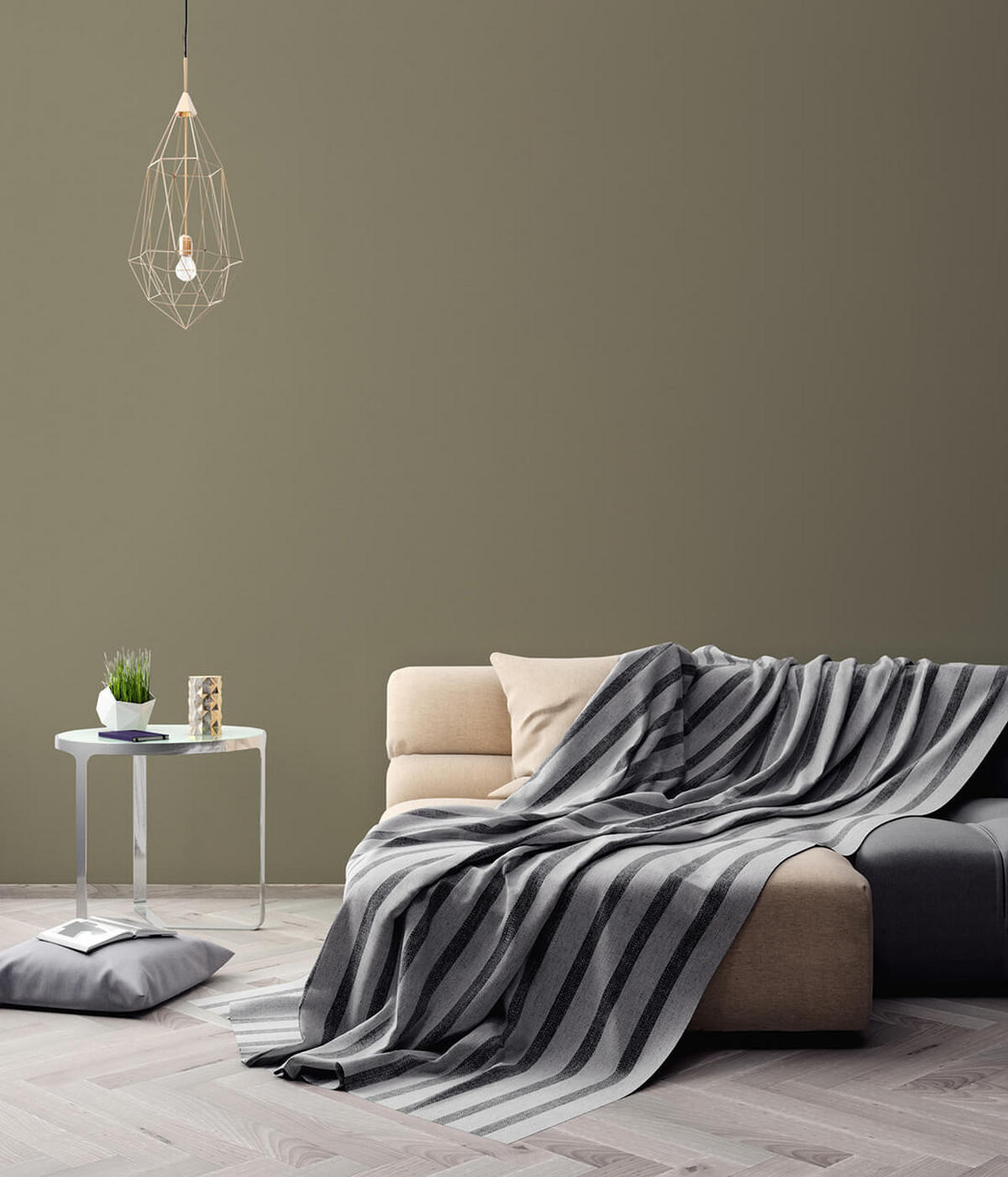 VLIESTAPETE Grün 53/1005 cm - Grün, Textil (53/1cm) - KUNSTLOFT