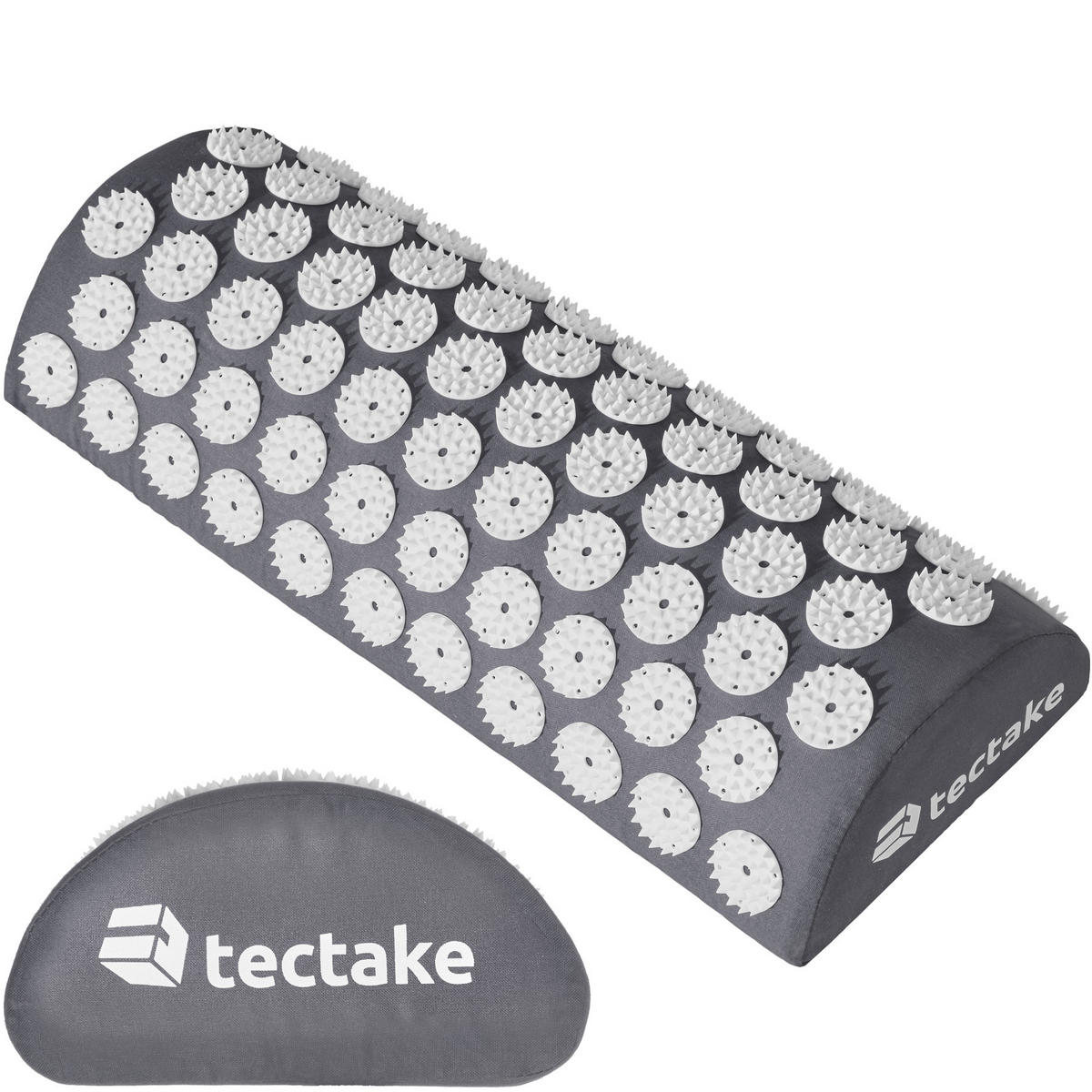 AKUPRESSURMATTE ,geringes Gewicht,grau - Grau, Kunststoff (43/2.5/74cm) - tectake