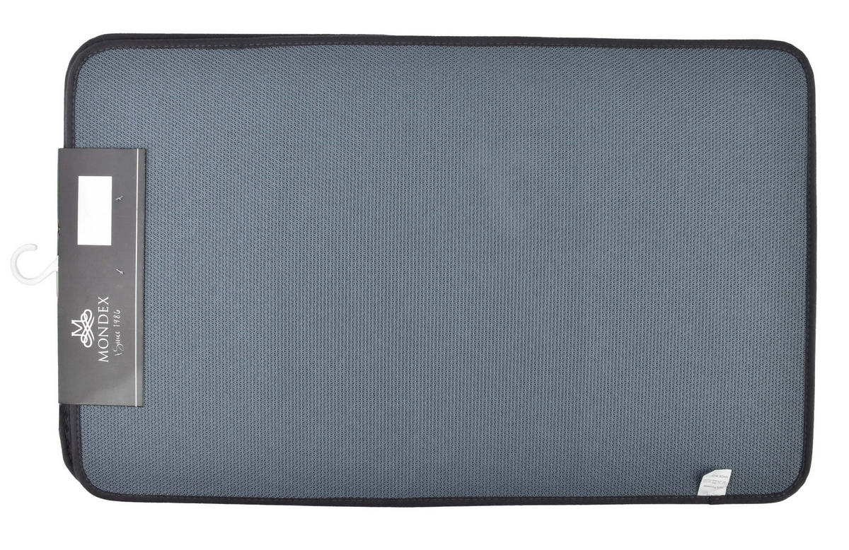 BADTEPPICH Zac Grau 80/50/2 cm Textilien - Grau, Textil (50/80cm) - Mondex