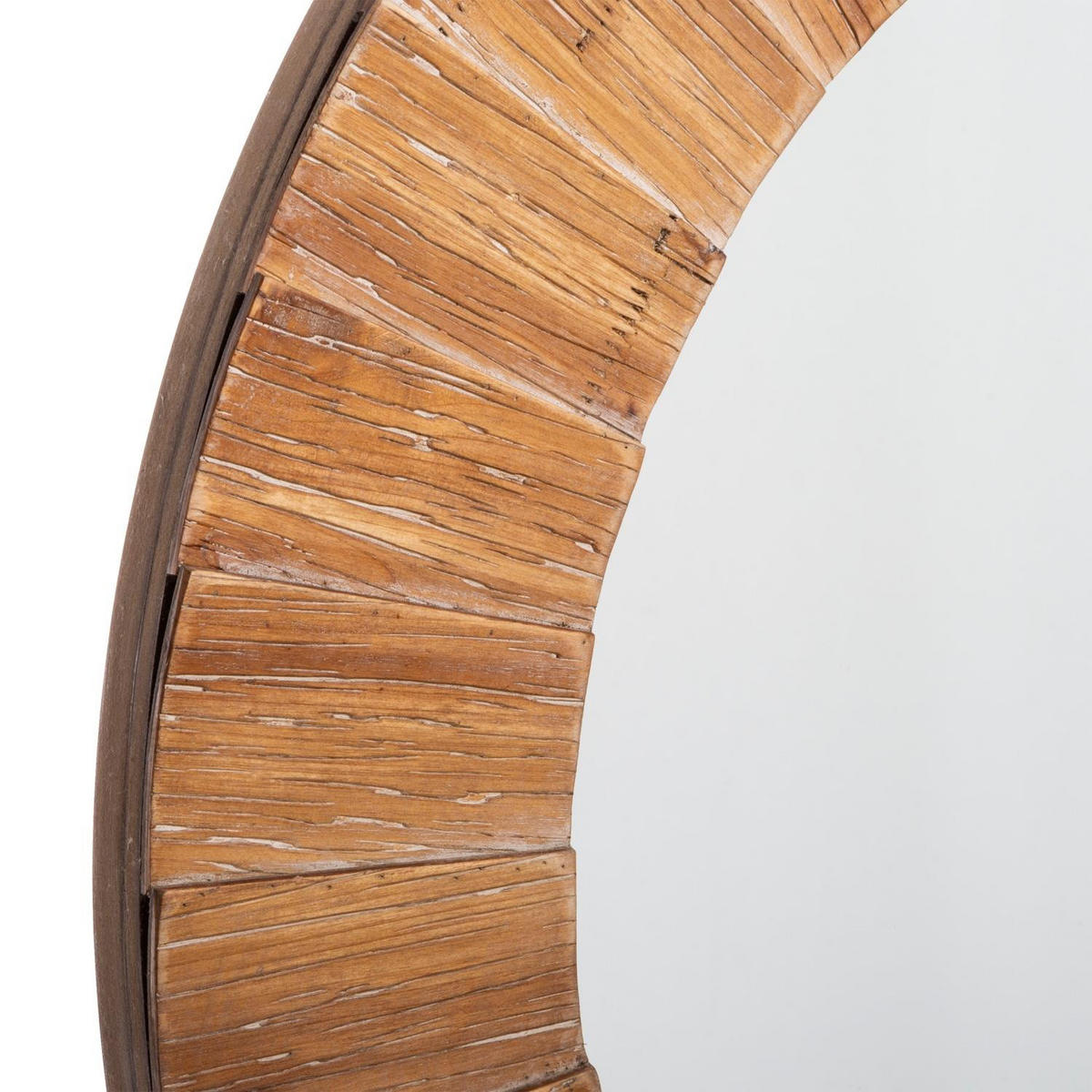 DEKOSPIEGEL mit Holzrahmen 83/83/3,5 cm - Braun, Holz (83/3.5/83cm) - Atmosphera Createur d´interieur