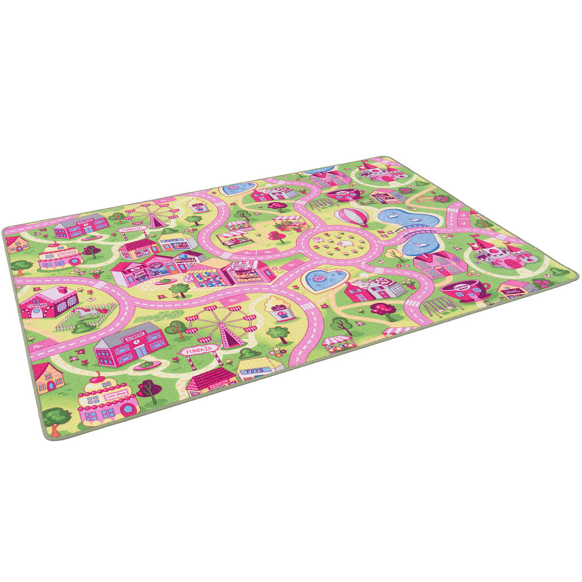 STRASSENTEPPICH BEIDSEITIG STRASSENLANDSCHAFTEN - Rosa, Textil (140/200cm) - Snapstyle