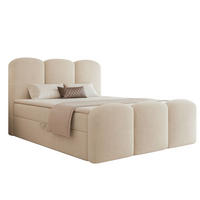 BOXBETT 140x200 VELIA Creme - Creme, Holzwerkstoff/Textil (140/200cm) - Compleo24