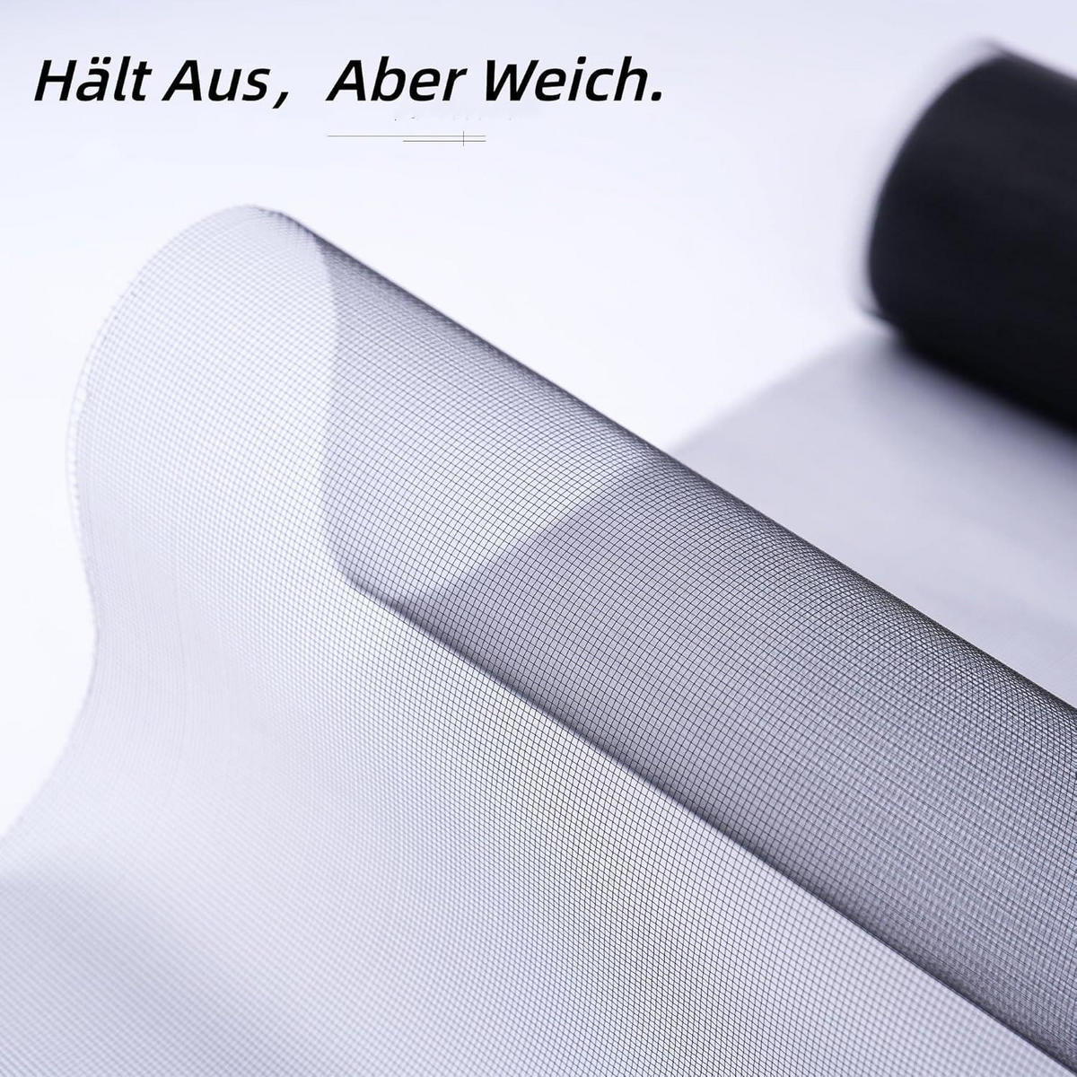 FLIEGENGITTER Edelstahl Schwarz 150 x 3000 cm - Schwarz, Metall (12.3/162.5/12.5cm)