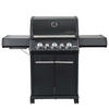 GASGRILL S-318 Blackline mit 3 Hauptbrenner Schwarz - Schwarz, Metall (137/119/64cm) - CHEFGASTRO
