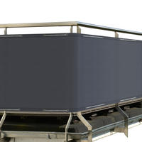 BALKONUMSPANNUNG SolVision PB2 90/500 cm Anthrazit PE - Anthrazit, Kunststoff (500/90cm) - Sol Royal
