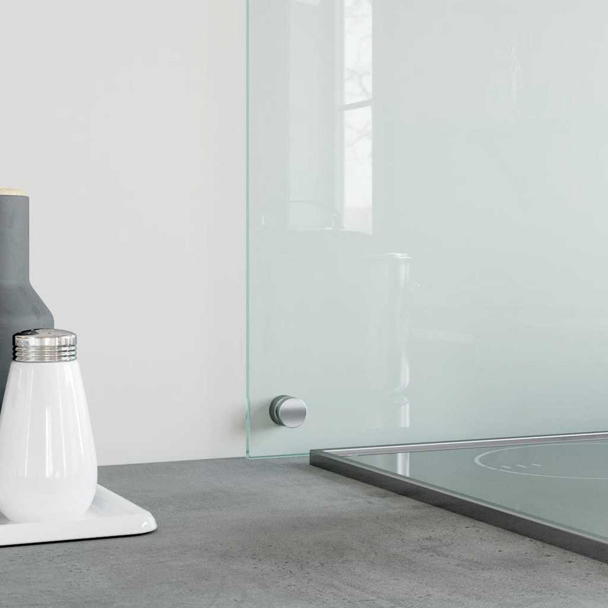 KÜCHENRÜCKWAND Glas 80x50 cm Transparent Wand-Spritzschutz - Transparent, Glas (80/50/0.6cm) - DELUKE