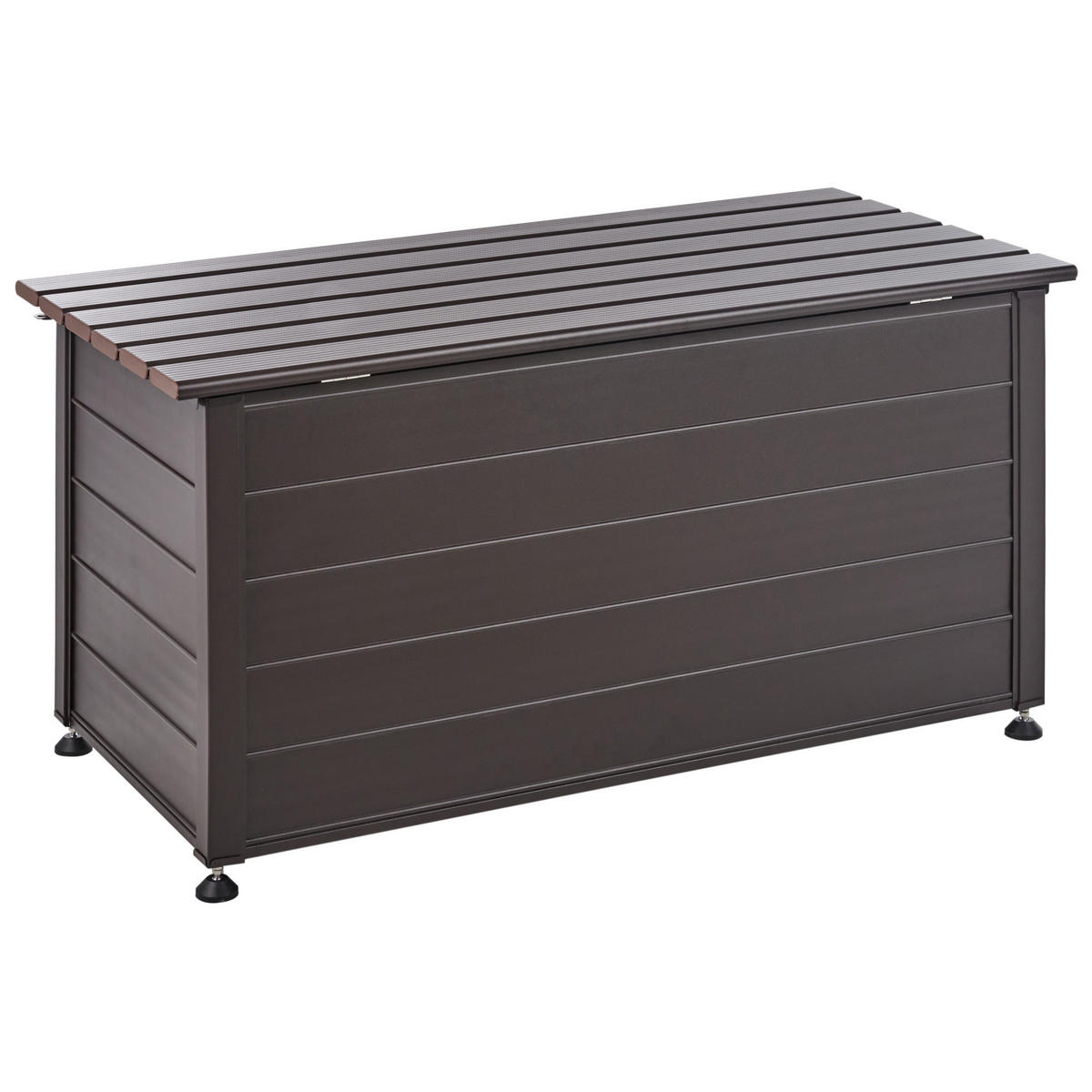 AUFBEWAHRUNGSBOX Braun Campalto - Braun, Metall (123/60/60cm) - Beliani
