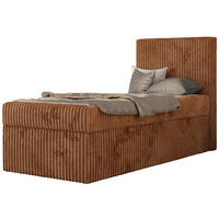 JUGENDBETT TILIO 90/200 - Orange - H4 - Rechts Seite - Orange, Textil (90/200cm) - MKS