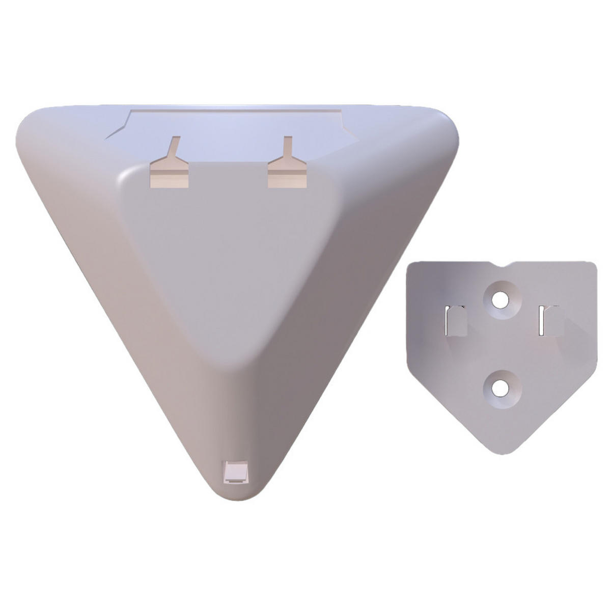 LED-SENSORSLEUCHTE - Eck-Nachtlicht mit Bewegungsmelder und Dämmerungssensor für Flur, Bad und dunkle Ecken - Weiß, Kunststoff (5/7.5/7.5cm) - Northpoint