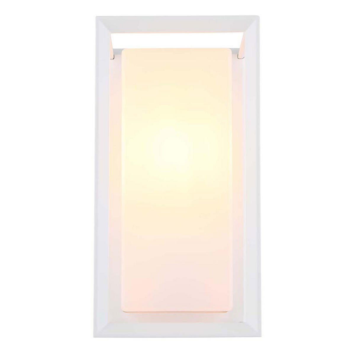AUSSEN-WANDLEUCHTE Aluminium Weiß Matt Satiniert - Weiß, Metall (13/24.8/12.2cm) - Globo Lighting