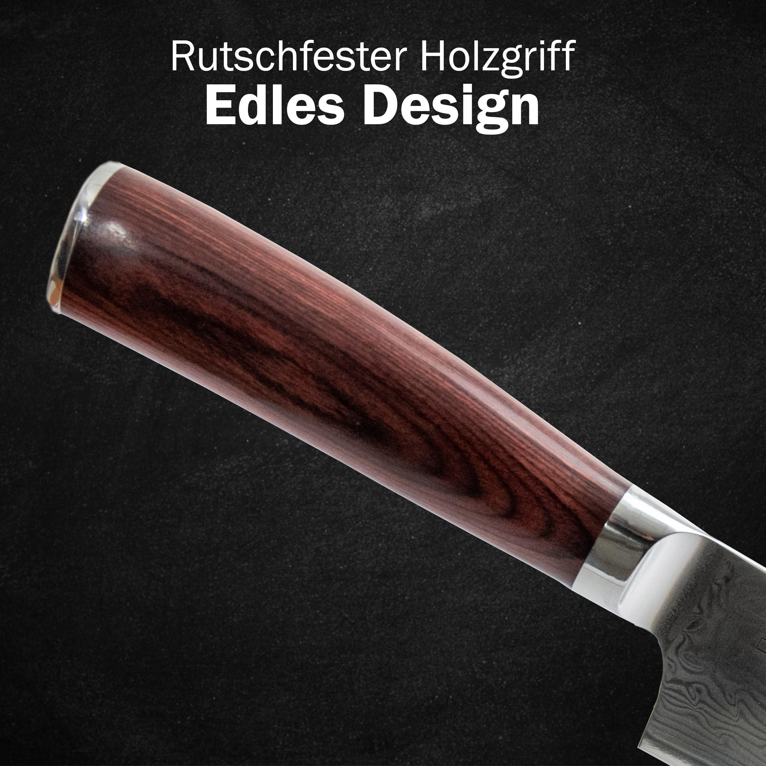Thumbnail - DarBene Damastmesser, Alu, Metall, 35 cm, Kochen, Küchenmesser