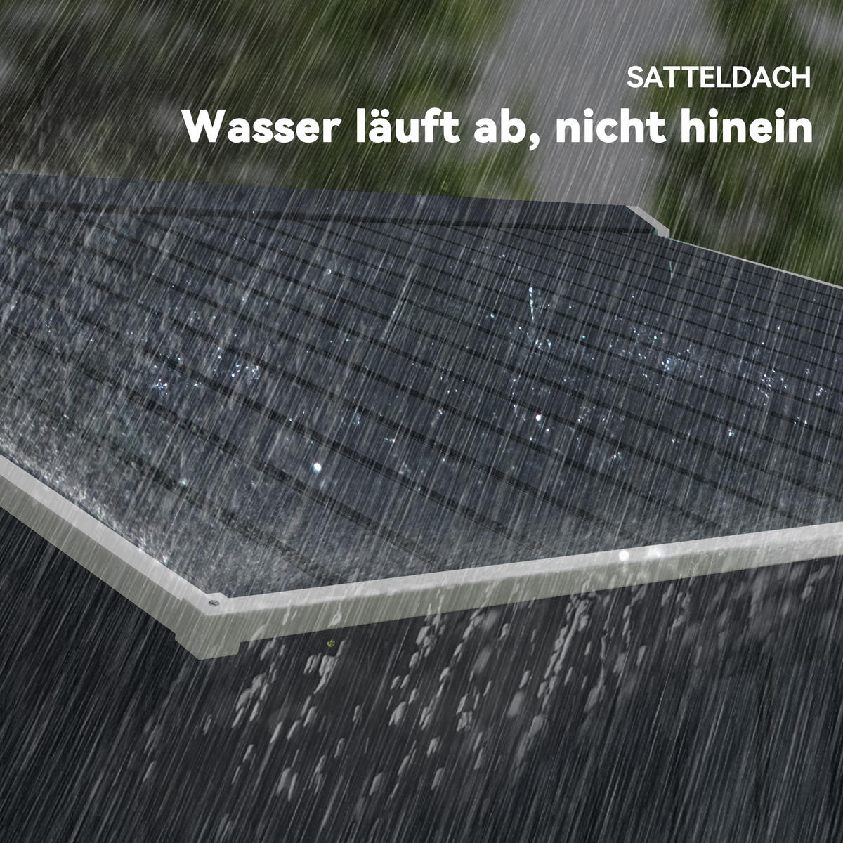 GERÄTEHAUS, Geräteschuppen, Gartenhaus, Schuppen, wetterfest, Stahl, Kohlegrau - Grau, Metall (195/192/277cm) - Outsunny