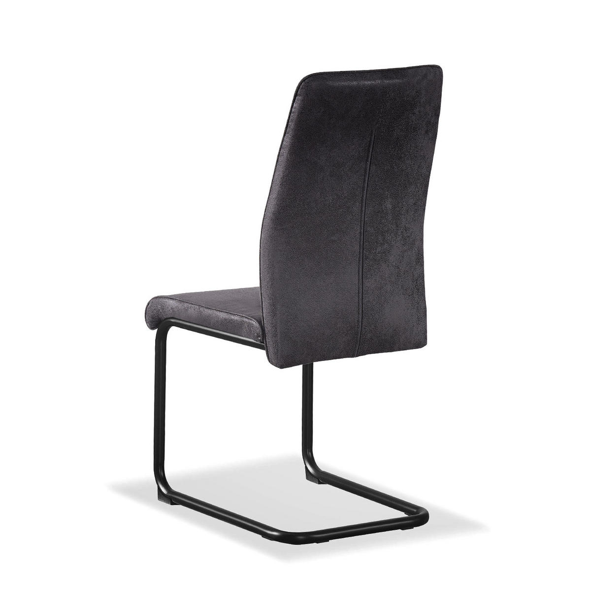 SCHWINGSTUHL THEO Anthrazit 4 Stück - Anthrazit, Textil/Metall (44/98/58cm) - B&D Home