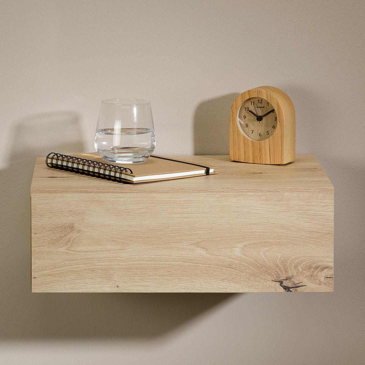 NACHTTISCH ANNE hängend - Eiche Artisan, Holzwerkstoff (42/14/30cm) - CARO-Möbel