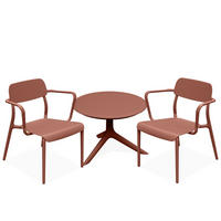 GARTENMÖBEL-SET GALIO, 3-tlg - Orange, Kunststoff - KONSIMO®